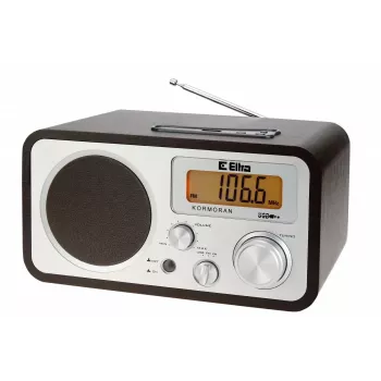 Radio portatile ELTRA Kormoran analogica FM LW LCD nero argento