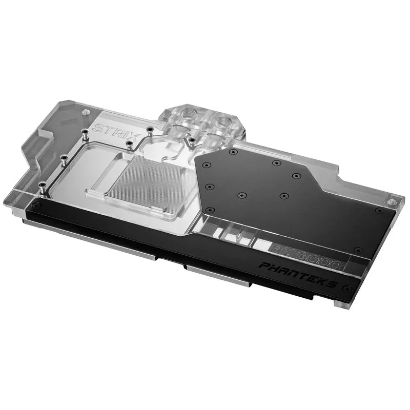 Phanteks Glacier G6000 Strix waterblock GPU con backplate, ASUS RX 6800/6900 Strix/TUF, nero