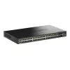 D-Link Switch 52 porte Gigabit Stackable PoE+ Smart Managed con 4 porte 10G SFP+