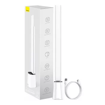 Lampada da tavolo Baseus Smart Eye Folding Rechargeable White — lampada LED da tavolo pieghevole, batteria ricaricabile, braccio e testa regolabili