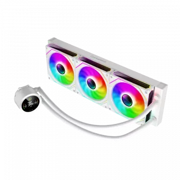 Gamemax | Dissipatore a liquido per CPU | ICEBURG 360 DIGITAL | bianco