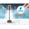Lampada da tavolo ricaricabile Beper P201UTP103, interruttore touch, 2 W