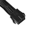 SilverStone SST-PP07-EPS8B cavo di prolunga da EPS 8 pin a ATX/EPS 4+4 pin, 0,3 m, nero