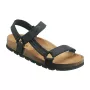 Sandali Scholl unisex Heaven nero marrone pelle EVA taglia 45 — marrone, suola EVA, sottopiede in pelle