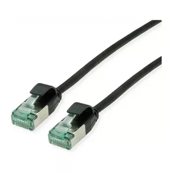 ROLINE Patch cable U/FTP DataCenter Cat.6A (Classe EA), slim, nero, 0,5 m