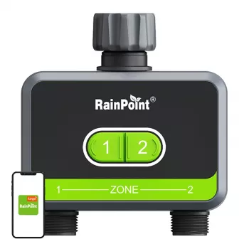 Controllo irrigazione RainPoint HTV210B 2 zone con controllo app (modello HTV210B)
