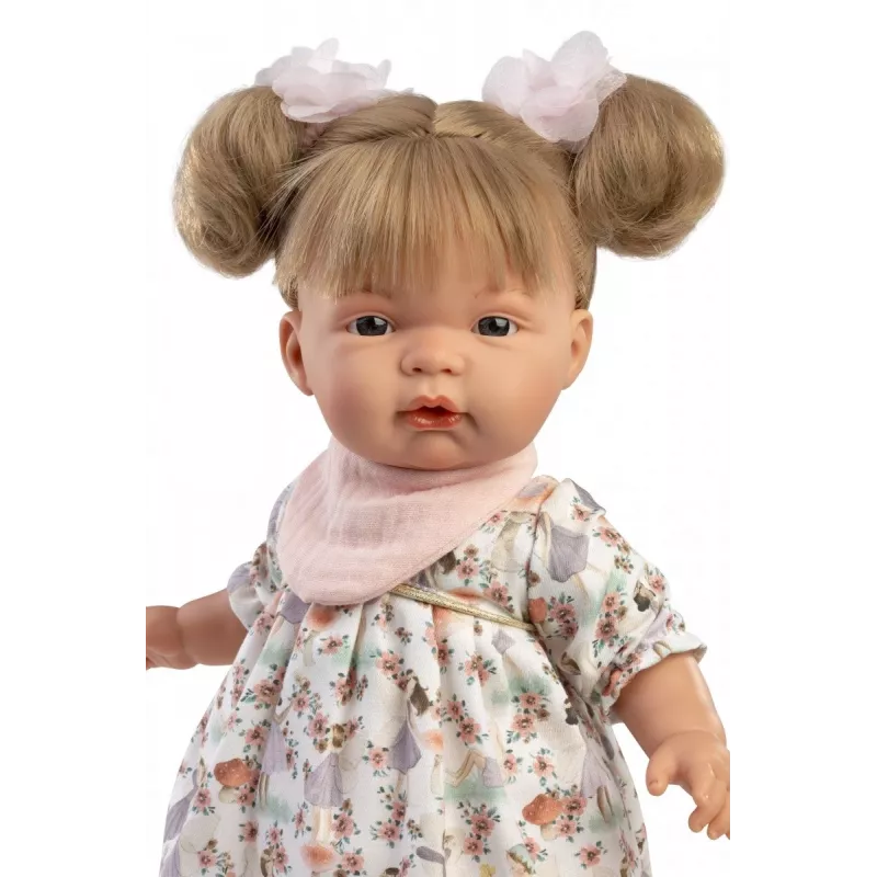 Bambola Llorens Joelle, 38 cm bambola che piange con tratti realistici e corpo morbido