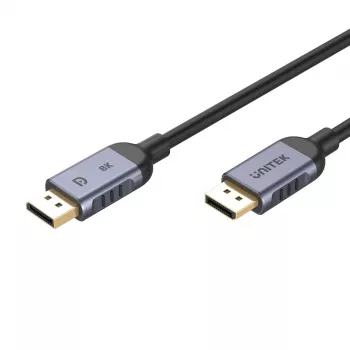 UNITEK C1628GY01-1M cavo DisplayPort nero, grigio