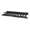 APC AR8612 passacavi orizzontale, monofacciale con coperchio, 1U, profondità 150 mm (6"), nero