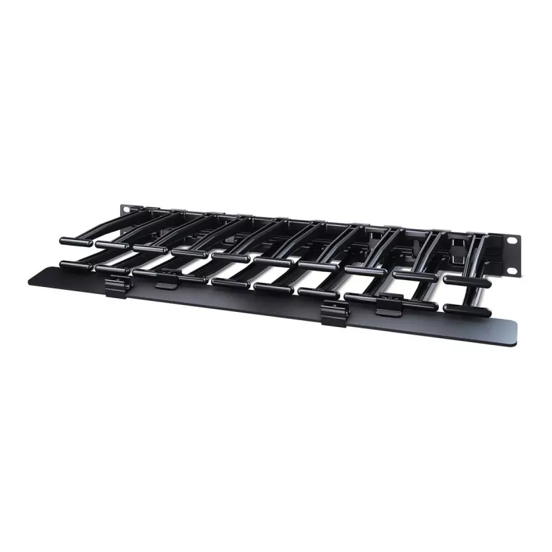 APC AR8612 passacavi orizzontale, monofacciale con coperchio, 1U, profondità 150 mm (6"), nero
