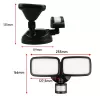Lampada da parete LED MACLEAN MCE524 con rilevatore di movimento PIR, modello MCE524 B