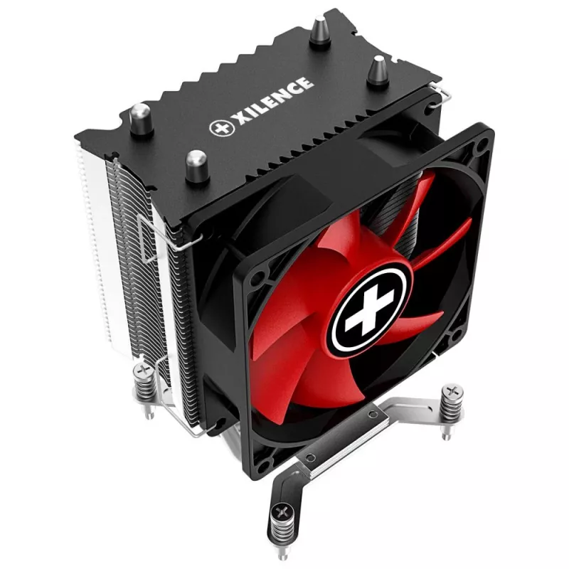 Xilence I402 dissipatore CPU 9,2 cm nero, rosso, argento