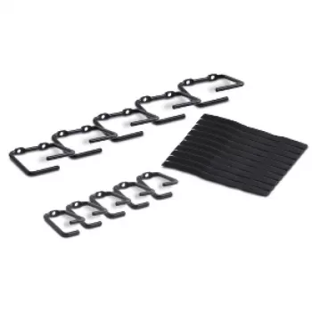 APC NetShelter gestione cavi, anelli, set con 5 piccoli e 5 grandi, nero