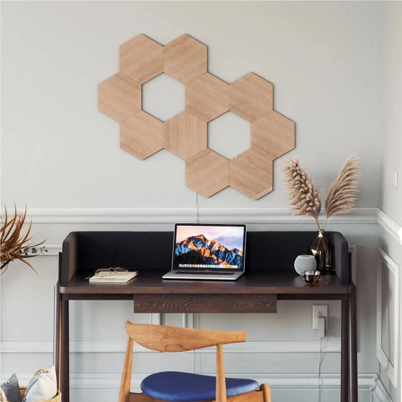 Illuminazione d'atmosfera Nanoleaf Elements effetto legno Hexagon Kit di espansione 3 pezzi
