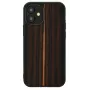 Custodia protettiva Man and Wood per iPhone 12 mini – ebano nero