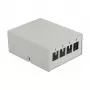 Patch panel keystone DeLOCK 43407 4 porte grigio