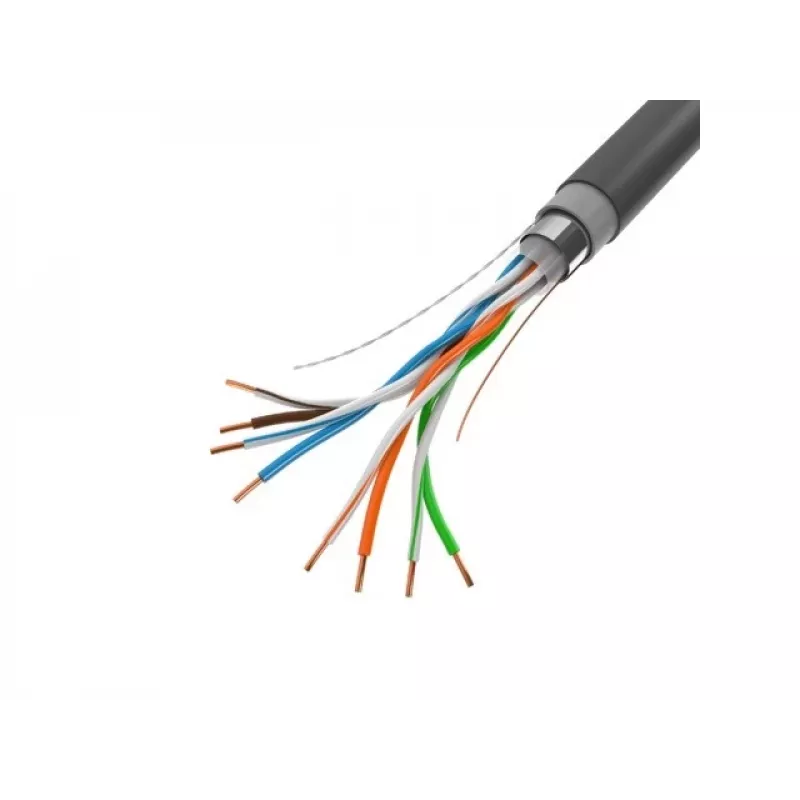 Lanberg LCF5-21CU-0305-BK cavo di installazione Cat5e F/UTP per esterni, rame massiccio, 305 m, nero