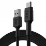 Cavo USB Green Cell KABGC19 USB 2.0 2m USB A USB C nero