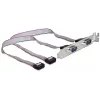 Delock Staffa slot, 2 x porta seriale (DB9 maschio), 40 cm