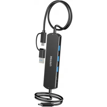 Hub KVM Unitek U1344ABK01 — 10 Gbit/s, commutazione tra 2 host, 3× porte USB-A