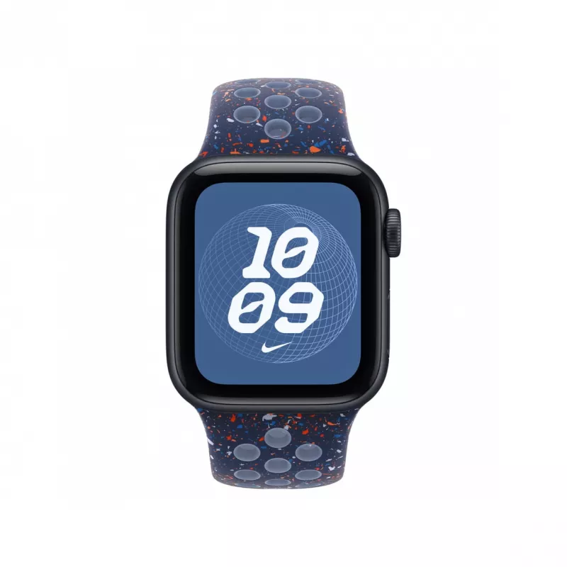 Cinturino Apple MGA84ZM/A accessorio per smartwatch blu alluminio fluoroelastomero