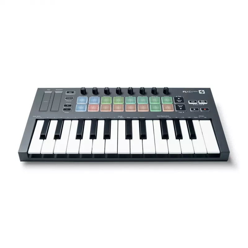 Novation FLKEY Mini - Tastiera MIDI specifica per software FL Studio, 25 tasti.