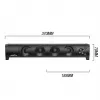 Speaker PC 2 in 1 Soundbar per computer con retroilluminazione LED RGB, stereo, gaming, USB 2 x 3W AUX 3,5 mm