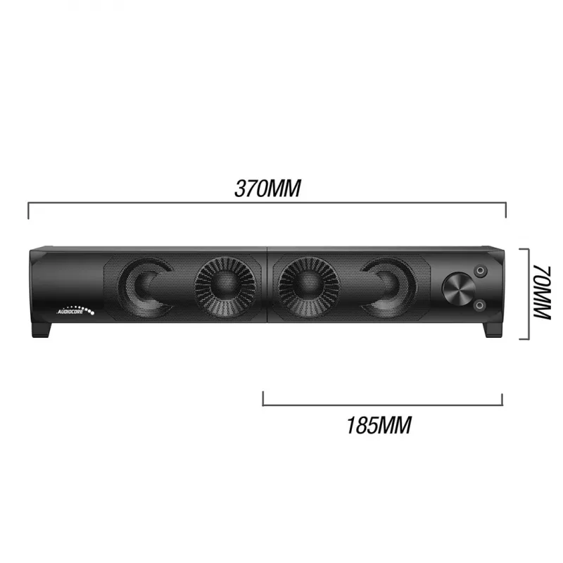 Speaker PC 2 in 1 Soundbar per computer con retroilluminazione LED RGB, stereo, gaming, USB 2 x 3W AUX 3,5 mm