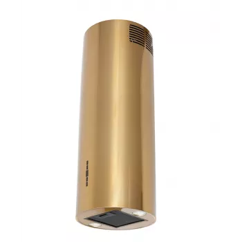 Cappa aspirante MAAN Elba 2 39, filtro antigrasso in alluminio, controllo elettronico con display e telecomando, oro lucido, Ø390 mm