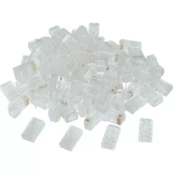 Connettore Gembird LC-8P8C-002/100 RJ-45 trasparente