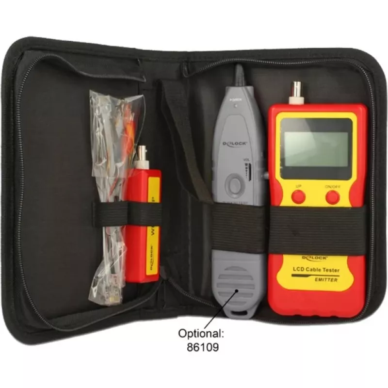 Delock tester per cavi LCD - tester di rete (86108)