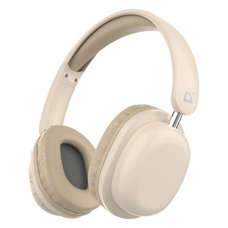 Defender FreeMotion B640 cuffie wireless on-ear, Bluetooth 5.3, USB-C, AUX 3,5 mm, 20–20000 Hz, 105 dB, beige
