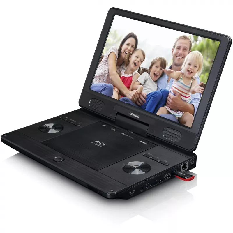 Lenco BRP-1150BK - lettore Blu-ray - portatile - display: 29,5 cm (11,5 pollici) - nero