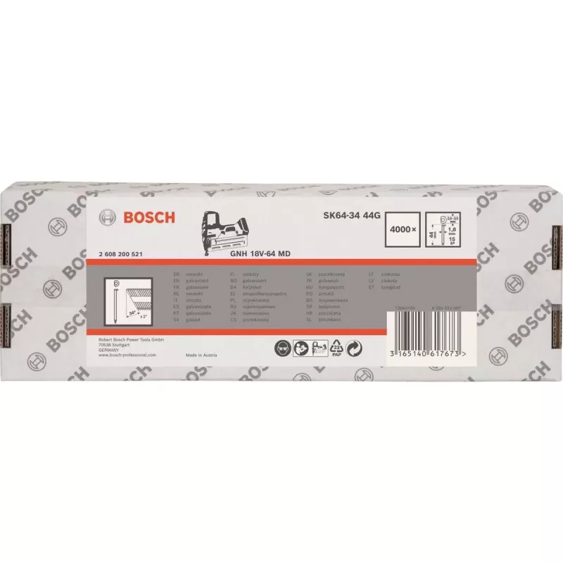 Bosch Chiodi finish 34° 1,8/15g