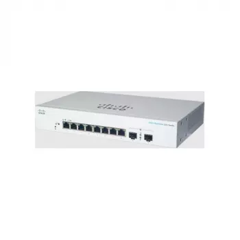 Switch managed L2 Gigabit Ethernet Cisco CBS220-8T-E-2G — 8x RJ-45 10/100/1000, 2x SFP, 1U, 20 Gbit/s, 8192 MAC
