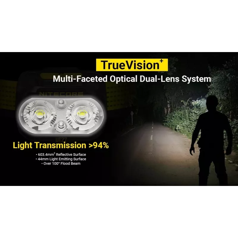 Nitecore UT27 MCT nero, giallo torcia frontale LED
