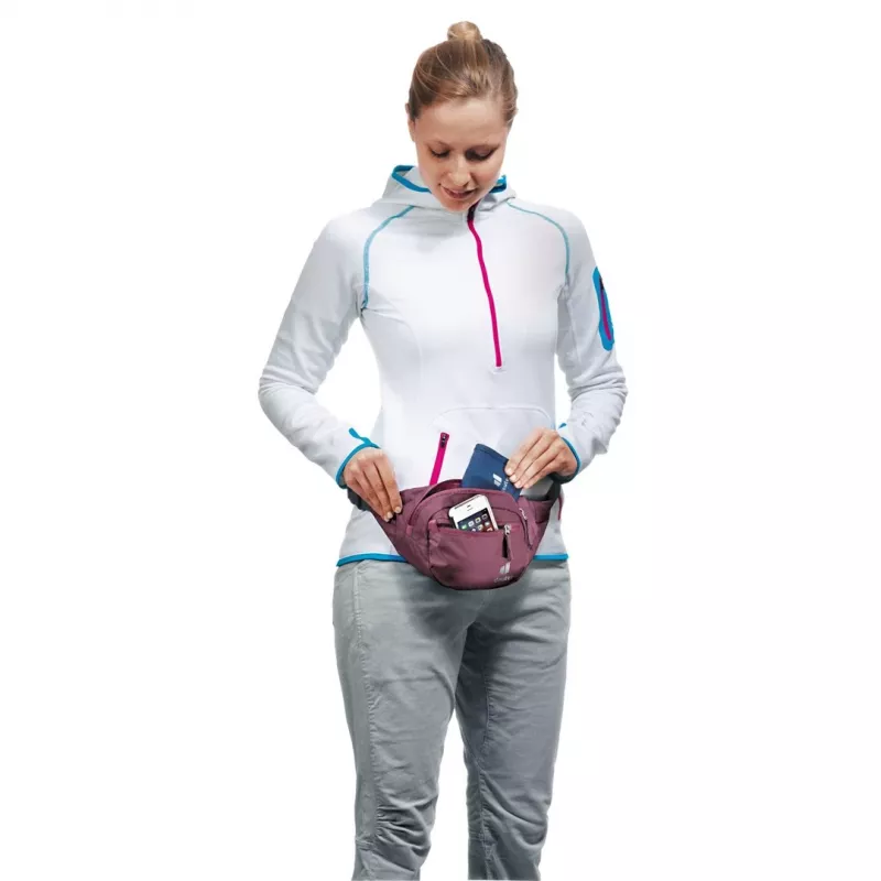 Marsupio DEUTER Belt I — poliammide Ripstop, 1,5 L, 230×70 mm, rosso