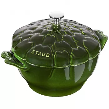 Pentola per carciofi in ghisa Staub Runder - 3 l, verde