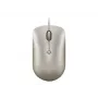 Mouse da ufficio con filo Lenovo 540 ambidestro USB Type-C ottico 2400 DPI sabbia