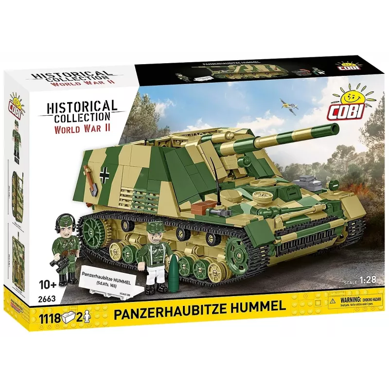 Set da costruzione Cobi Panzerhaubitze Hummel 1118 pezzi kit di montaggio