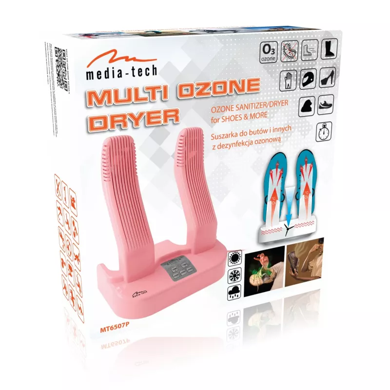 Media-Tech MT6507P Multi Ozone Pro Asciugatrice Rosa