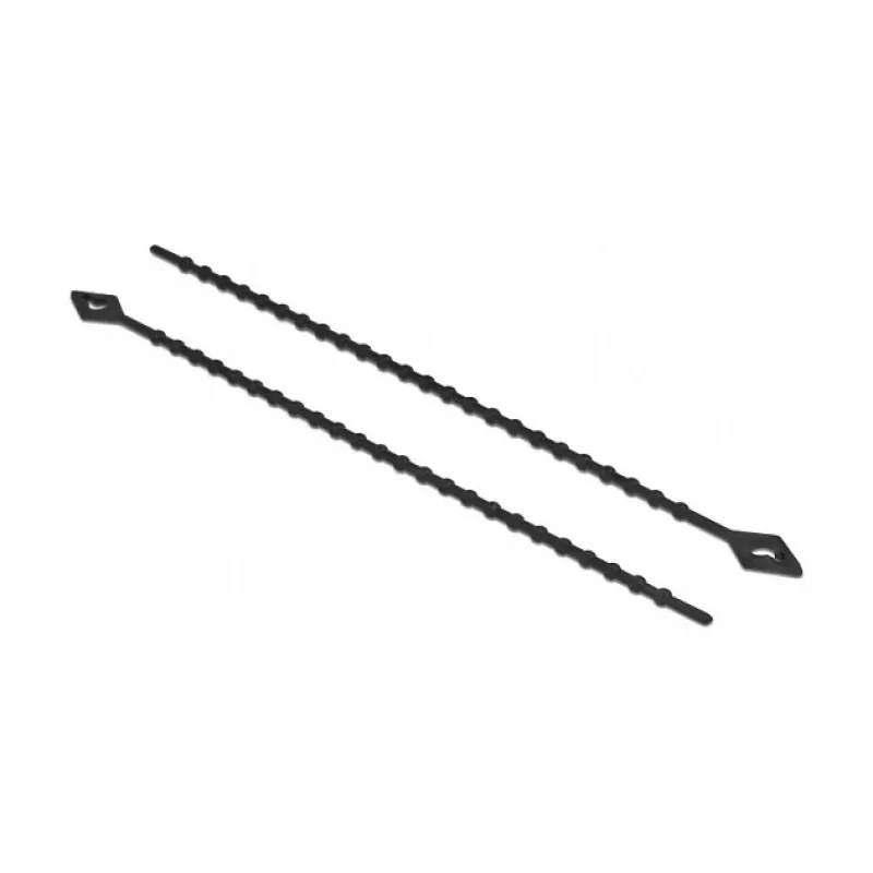 Fascetta fermacavo a sfere DeLOCK 19568 L 150 x L 2,4 mm nero 100 pezzi
