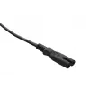 Cavo di alimentazione Savio CL-100 nero 1,8 m IEC tipo E (3,4 mm, 3,1 mm) IEC C7