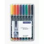 Pennarello indelebile Staedtler 318 WP8 nero blu marrone verde arancione rosso viola giallo 8 pz.