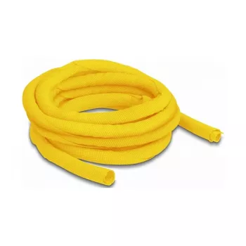 Guaina intrecciata DeLOCK autochiudente resistente al calore 5 m x 10 mm giallo