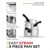 Russell Hobbs RH00542EU7 Easy Strain set di 3 pentole