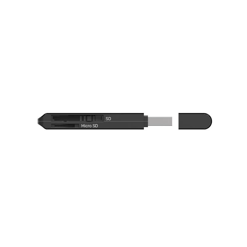 Lettore di schede Unitek Y-9327A USB 3.2 Gen 1 Type-A — MicroSD/SD, 2 slot, 5000 Mbit/s, nero