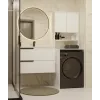 top e shop POLA MULTI armadio per lavanderia per lavatrice - bianco