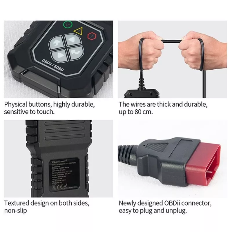 Tester diagnostico OBDII QOLTEC ProLine (modello 50684)
