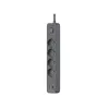 Tracer Power Line+ TRALIS47026 ciabatta, 4 prese, USB-A + USB-C PD 18 W, 1,5 m, grafite